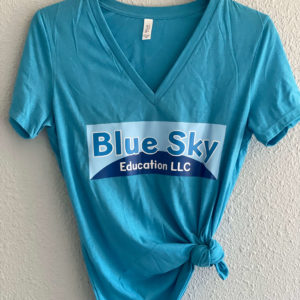 Blue Sky Logo Ladies Fit V-Neck